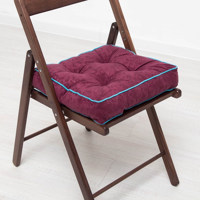 Подушка на стул 05-032 MOJO 40x40х8 см, велюр, ПЭ 100%