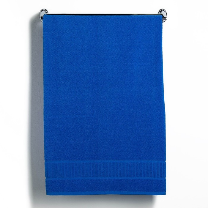 Полотенце махровое букле 50х90 см,380 г/м2,синий, 100% хлопок