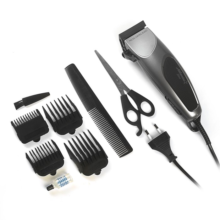 Машинка для стрижки ATH-6890, 10 Вт, 230 В, 4 насадки,