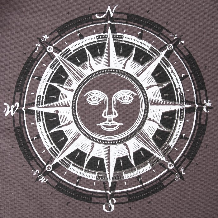 Подушка на стул Стороны света, 41х26х41 см, репс хл 100%, ппу