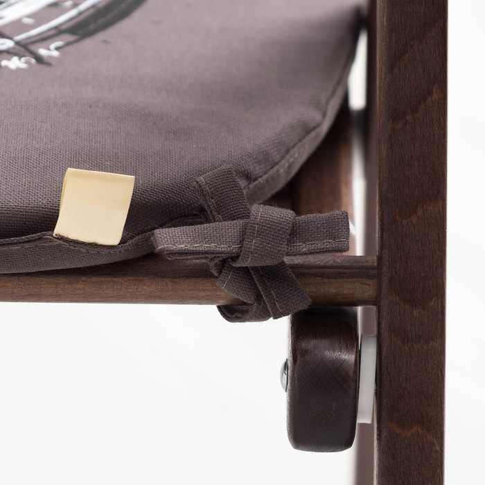 Подушка на стул Стороны света, 41х26х41 см, репс хл 100%, ппу