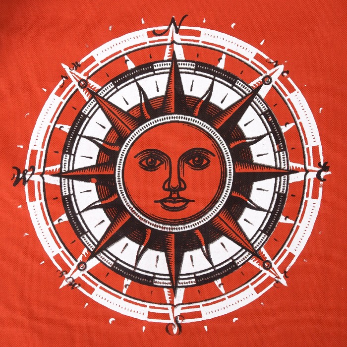 Подушка на стул Стороны света, 41х26х41 см, репс хл 100%, ппу