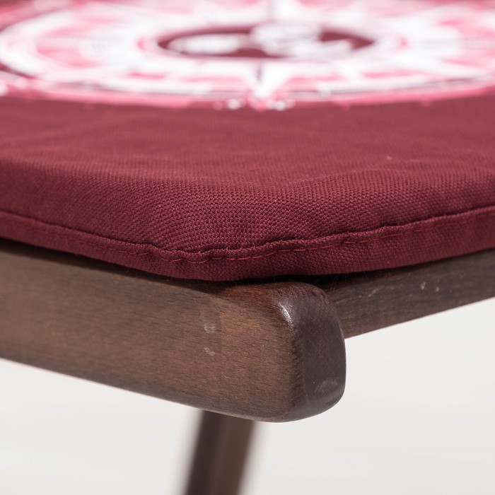 Подушка на стул Стороны света, 41х26х41 см, репс хл 100%, ппу