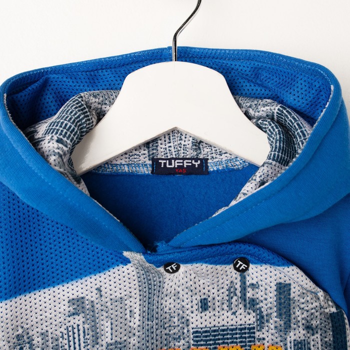 Джемпер для мальчика с капюшоном, рост 92 см, цвет синий G17-0576_М