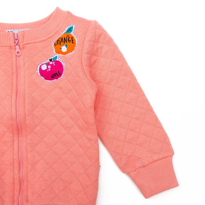 Кардиган для девочки, рост 92 см, цвет персиковый LR17-0358_М