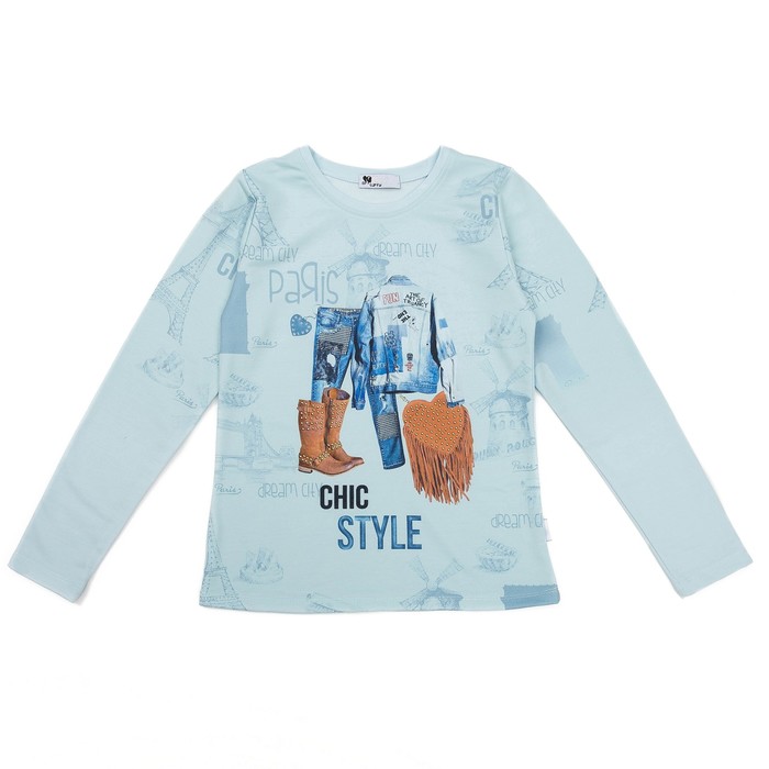 Джемпер для девочки, рост 134 см, цвет голубой MR17-079