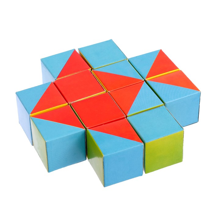 Набор кубиков «Собери узор», 12 штук