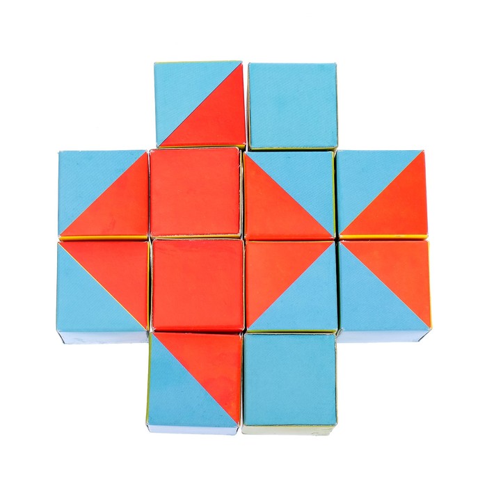 Набор кубиков «Собери узор», 12 штук