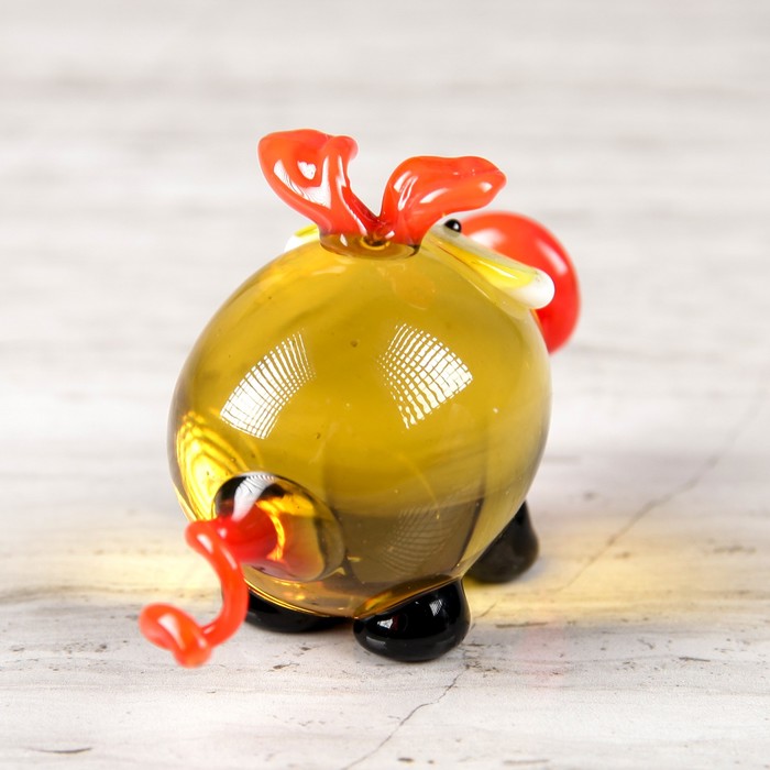 Сувенир из стекла миди "Свинка", микс, 7 х 3 х 4 см