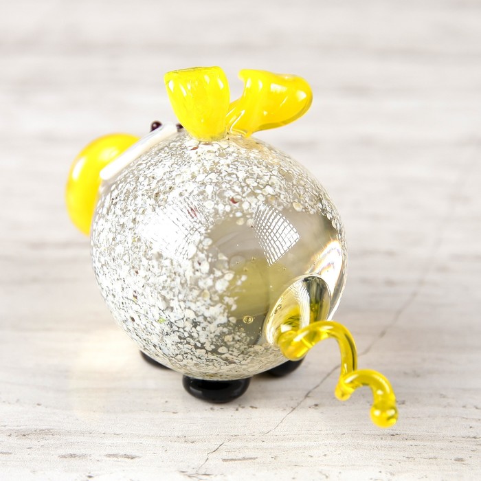 Сувенир из стекла миди "Свинка", микс, 7 х 3 х 4 см