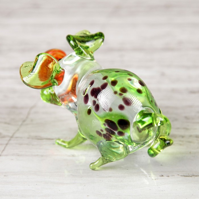 Сувенир из стекла миди "Свинка", микс, 7 х 3 х 3 см