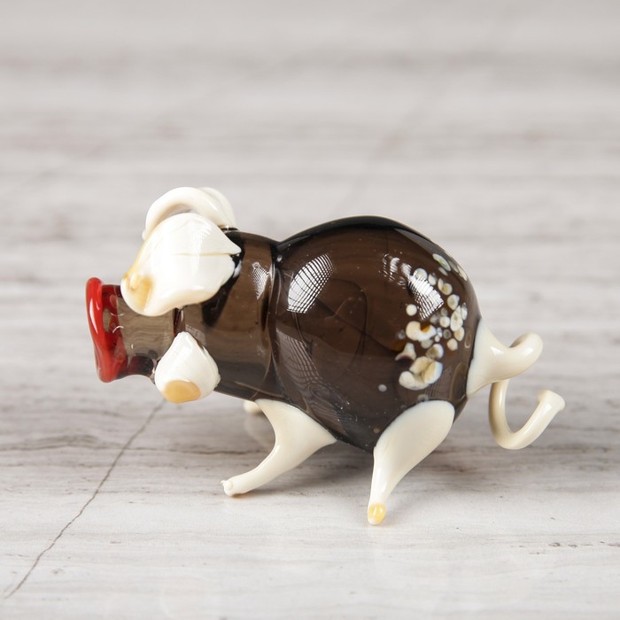 Сувенир из стекла миди "Свинка", микс, 7 х 3 х 3 см