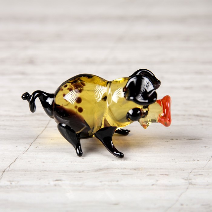 Сувенир из стекла миди "Свинка", микс, 7 х 3 х 3 см