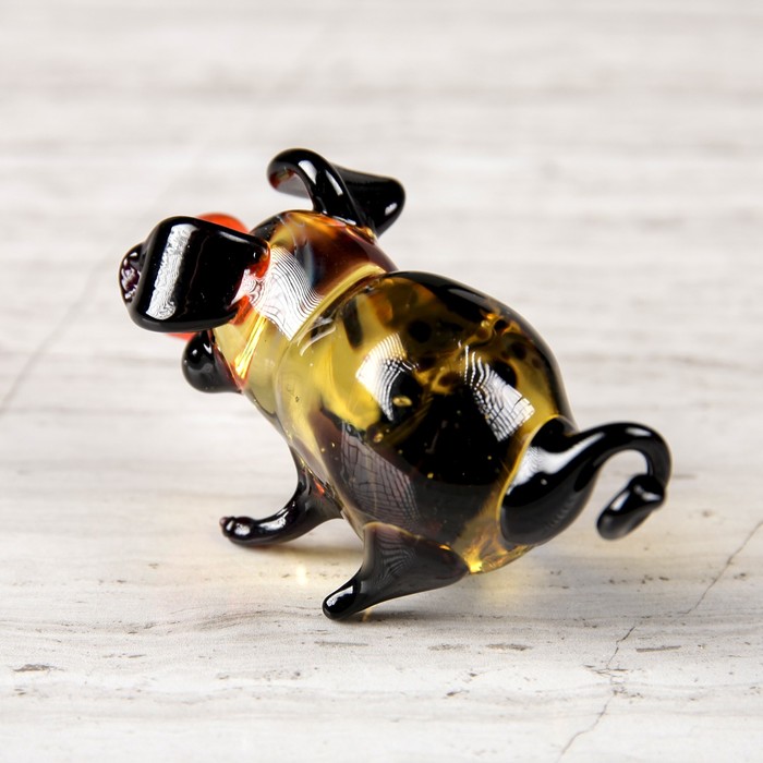 Сувенир из стекла миди "Свинка", микс, 7 х 3 х 3 см