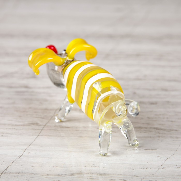 Сувенир из стекла средняя "Свинка", микс, 11 х 3 х 4 см