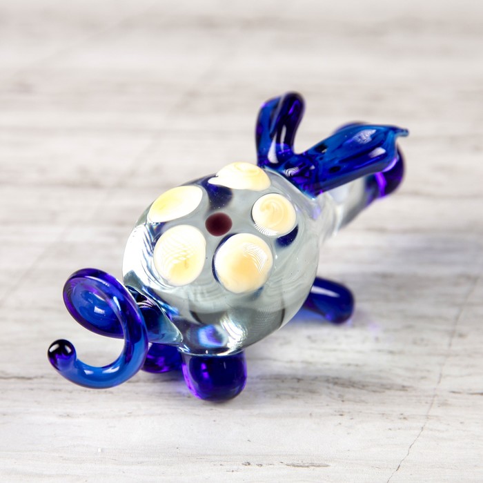 Сувенир из стекла средняя "Свинка", микс, 8 х 3 х 4 см