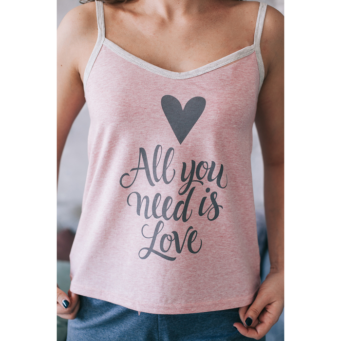 Майка женская KAFTAN "Love", р-р L (46-48), 100% хл.