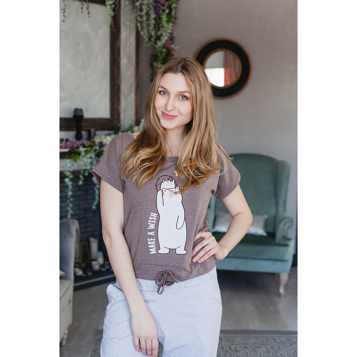 Толстовка женская без рукавов KAFTAN "Happy family", р-р 46-48, 100% хлопок