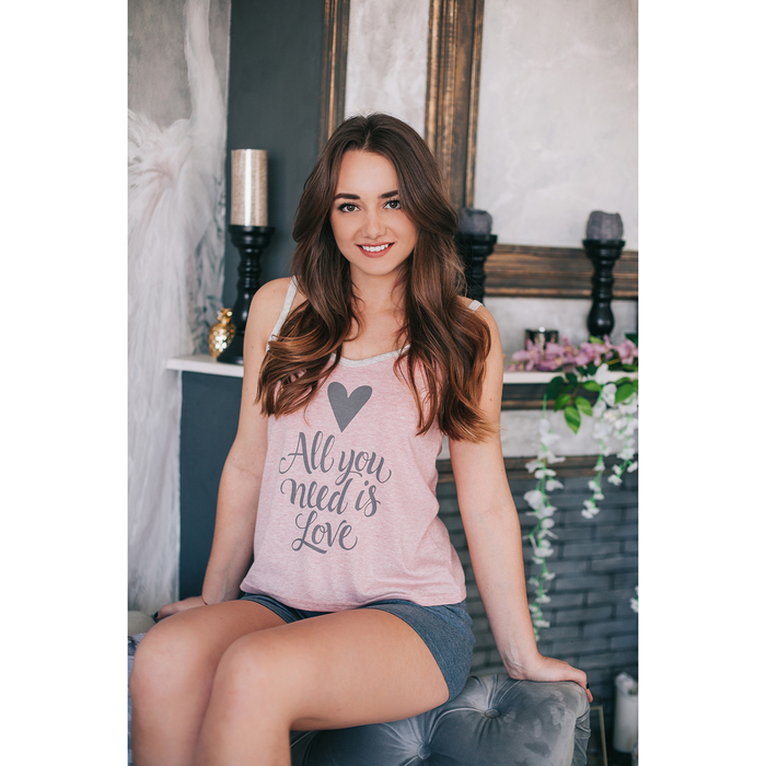 Майка женская KAFTAN "Love", р-р XS (40-42), 100% хл.