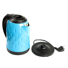 

Чайник электрический HOMESTAR HS-1013, металл, 2 л, 1500 Вт, голубой