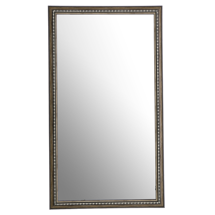 Зеркало настенное «Медальон», серебро, 58х104 см