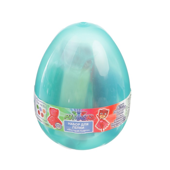 Набор для лепки "Быстрая Алетт",PJ Masks, пластиковое яйцо 33495