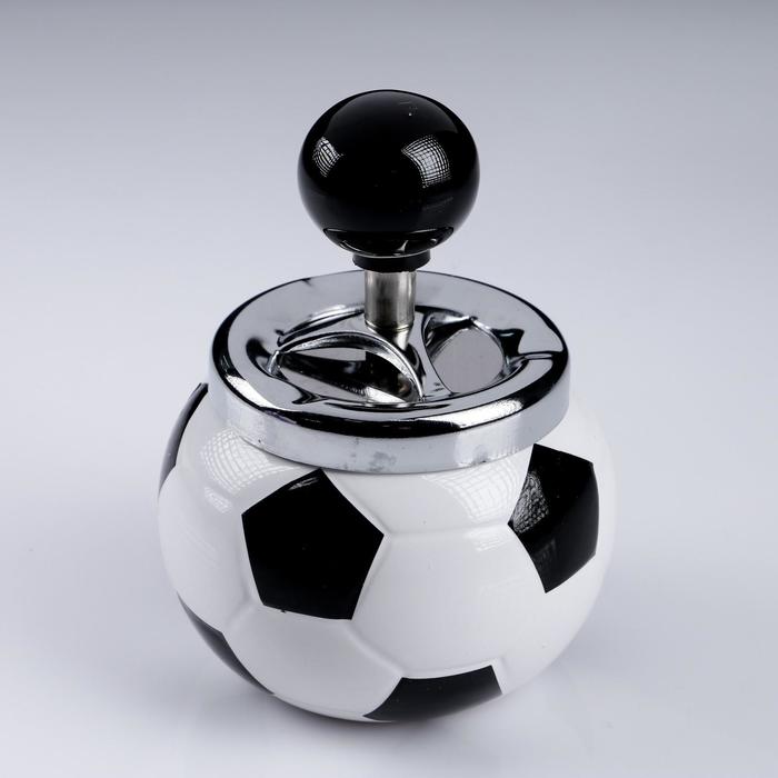 Пепельница бездымная Мяч футбольный, 11 х 14 см пепельница бездымная смайлик 14 х 11 см микс