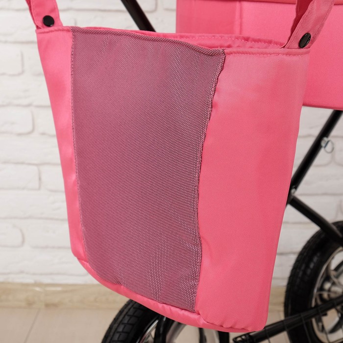 Коляска детская классическая «Лира», цвет розовый