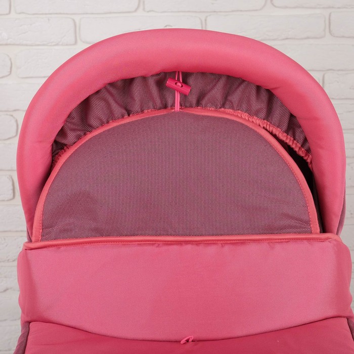 Коляска детская классическая «Лира», цвет розовый