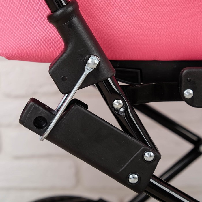 Коляска детская классическая «Лира», цвет розовый