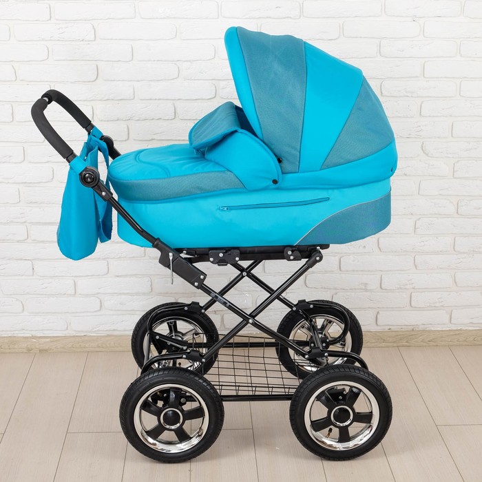 Коляска детская классическая «Лира», цвет бирюзовый
