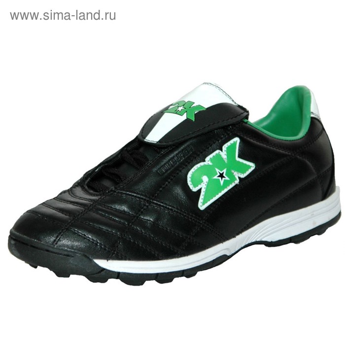 фото Бутсы футбольные 2k sport edinburgh turf, black/green, размер 45,5 2к