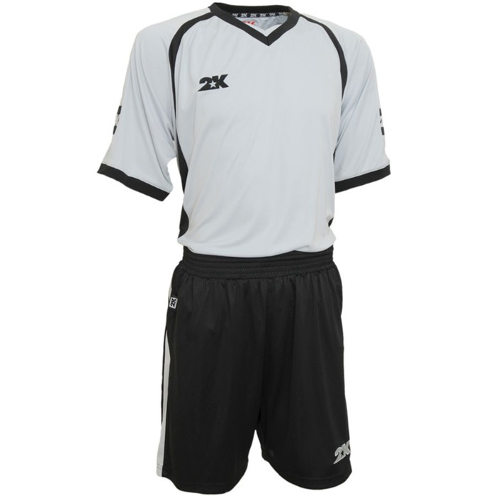 Комплект футбольной формы 2K Sport Fusion, silver/black, размер XL