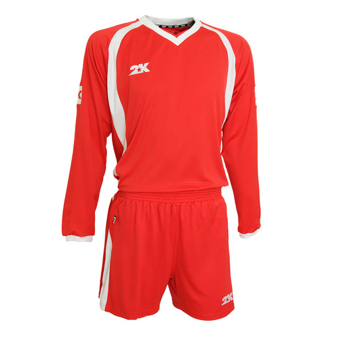 Комплект футбольной формы 2K Sport Fusion длинный рукав, red/white, размер XL
