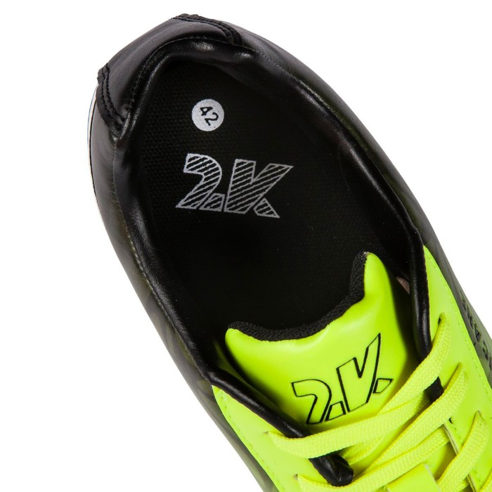 Футбольные бутсы 2K Sport Hurricane TF, lime/black, размер 39,5