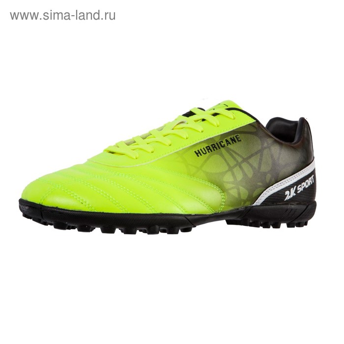 фото Футбольные бутсы 2k sport hurricane tf, lime/black, размер 42 2к