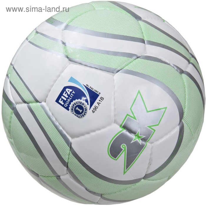 фото Мяч футбольный 2k sport parity lime fifa inspected, white/silver/green, размер 5 2к