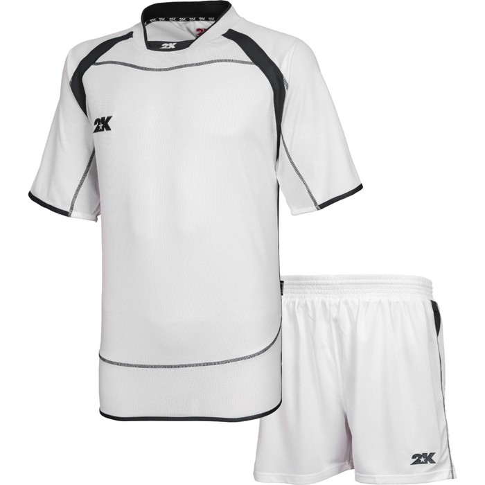 Комплект футбольной формы 2K Sport Adelanto, white/black, размер XXL