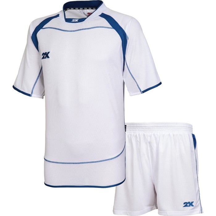 Комплект футбольной формы 2K Sport Adelanto, white/royal, размер XXL
