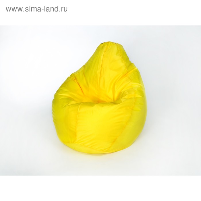 фото Кресло-мешок "груша" средняя, ширина 75 см, высота 120 см, цвет жёлтый, плащёвка wowpuff