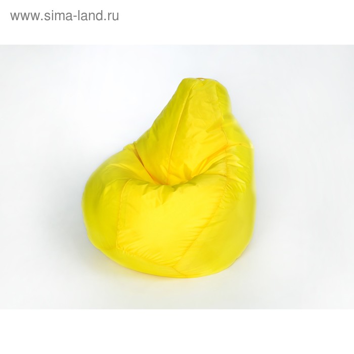 фото Кресло - мешок «груша» большая, ширина 90 см, высота 135 см, цвет жёлтый, плащёвка wowpuff