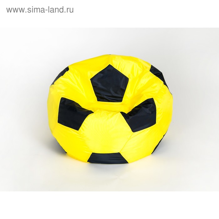 фото Кресло-мешок «мяч» малый, диаметр 70 см, цвет жёлто-чёрный, плащёвка wowpuff