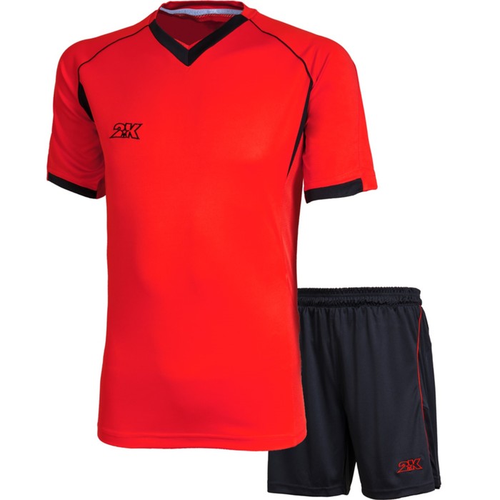 Комплект футбольной формы 2K Sport Agio, red/black, размер XXXL
