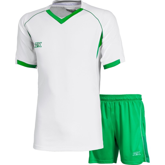 Комплект футбольной формы 2K Sport Agio, white/green, размер XXL