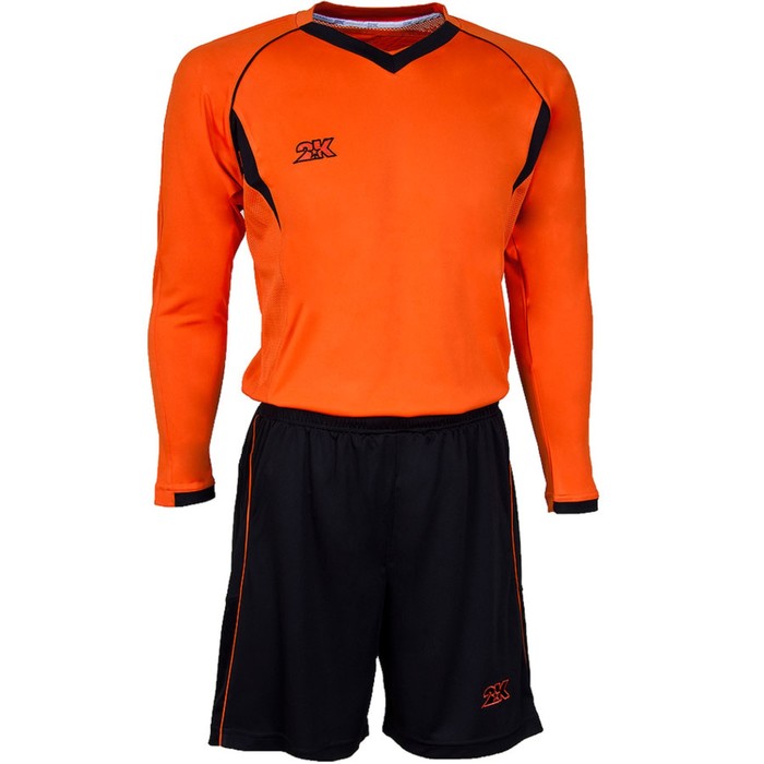 Комплект футбольной формы 2K Sport Agio длинный рукав, neon-orange/black, размер XL