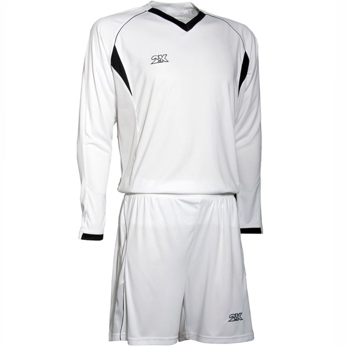 Комплект футбольной формы 2K Sport Agio длинный рукав, white/white/black, размер XXL