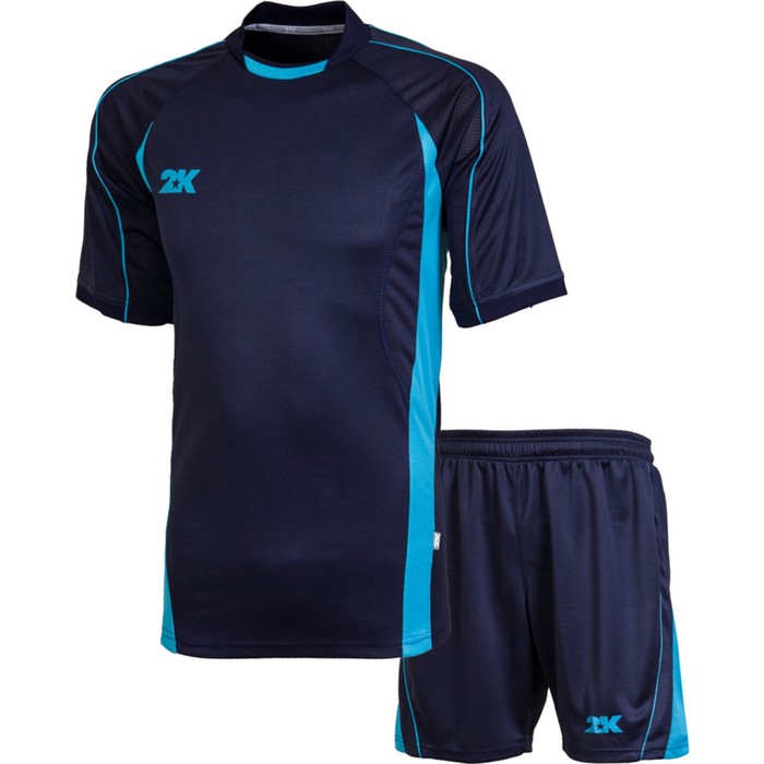 Комплект футбольной формы 2K Sport Forte, navy/navy/sky-blue, рост 158