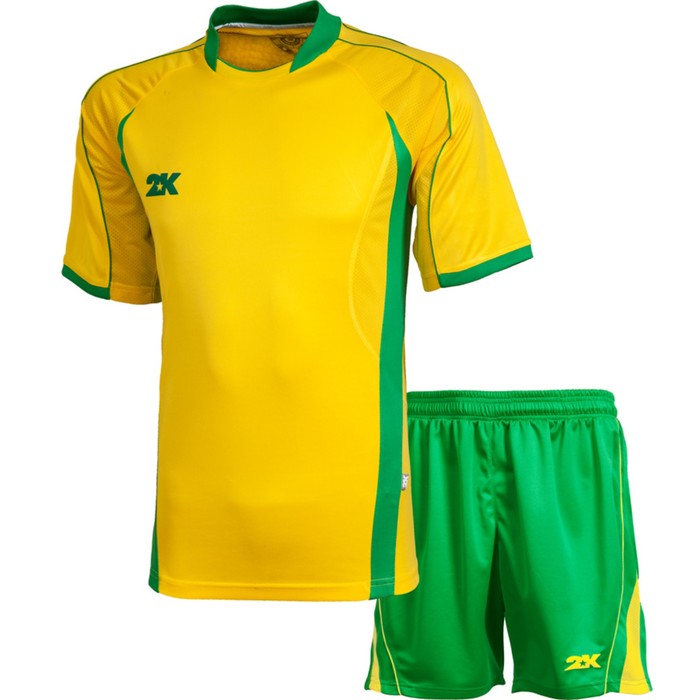 Комплект футбольной формы 2K Sport Forte, yellow/green, размер XXL