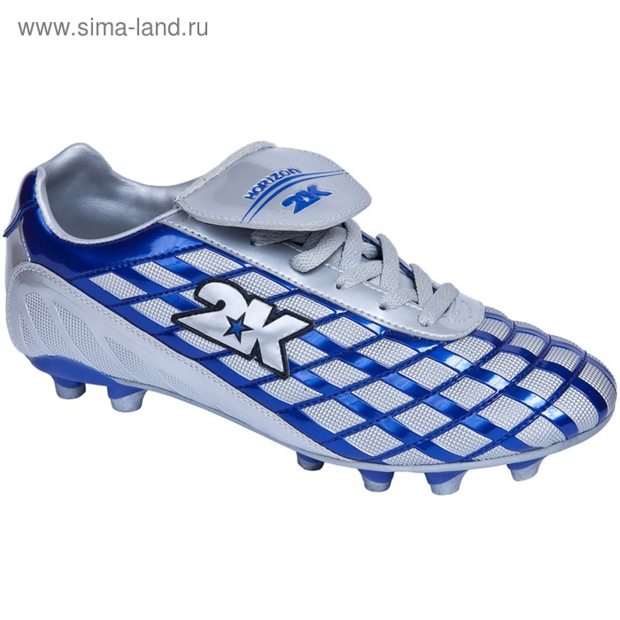 фото Футбольные бутсы 2k sport horizon (13 шипов), royal/silver, размер 46,5 2к