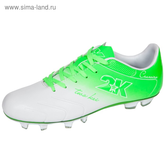 фото Футбольные бутсы 2k sport cruzeiro, white/green, размер 42 2к